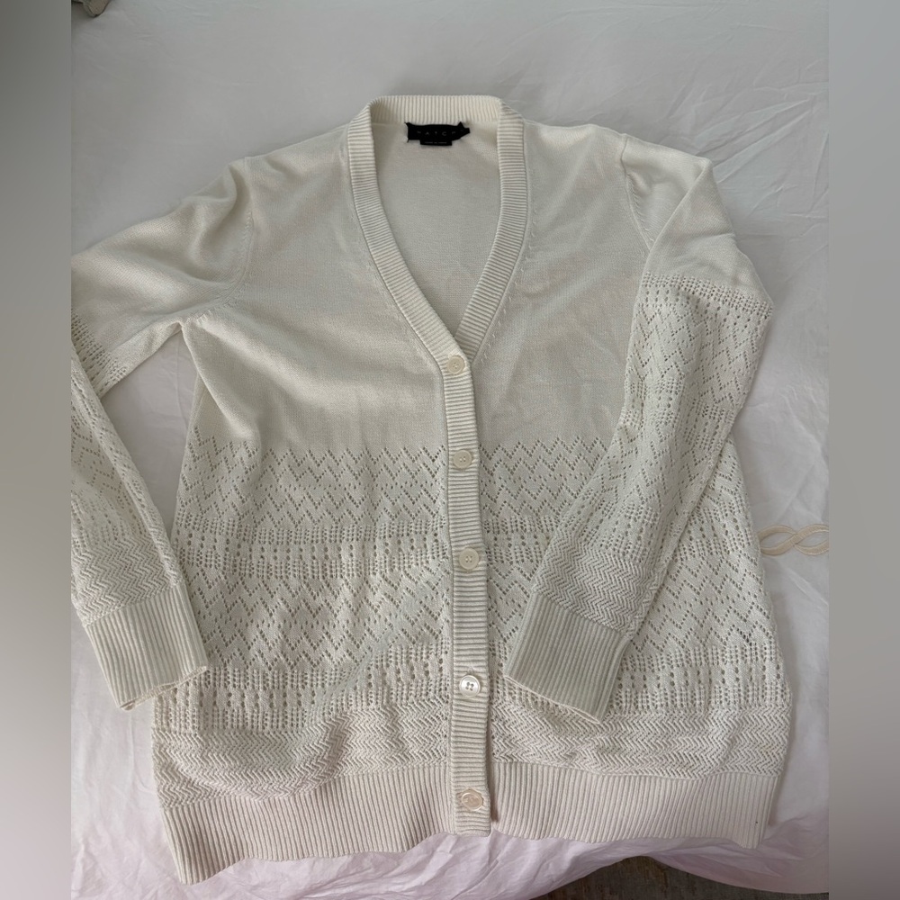 Hatch White Cardigan Size 1